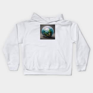 Earth Wrapped in a Plastic Bag Kids Hoodie